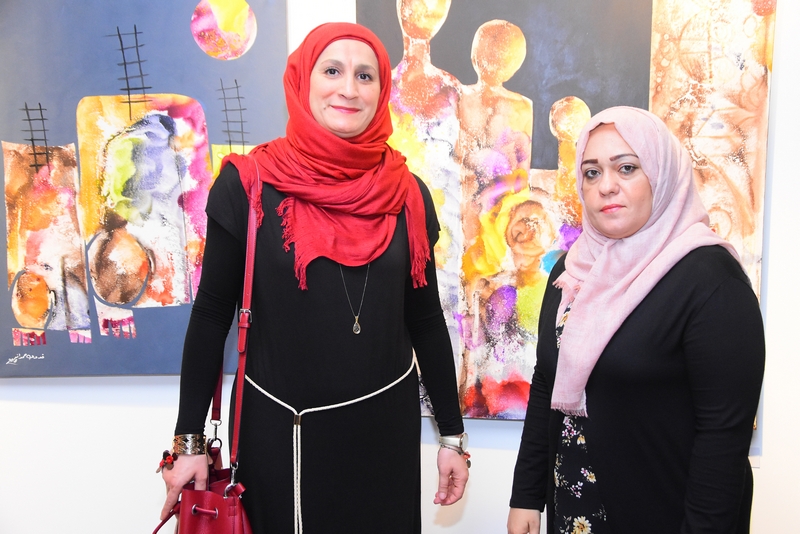 Conflicted Faces Exhibition by Fadwa Hamdan